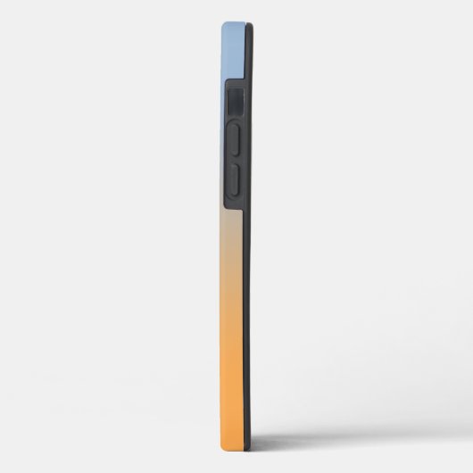 Minimale lichtblauw tot Oranje verloop Case-Mate iPhone Case (Achterkant / Links)