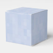 Minimale lichtblauwe abstracte patroonelegant bedankdoosjes (Voorkant Zijde)