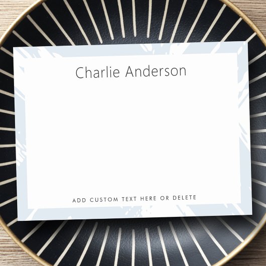 Minimale lichte stoffige blauwe penseelstreken post-it® notes