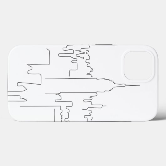 Minimale lijn New York City Case-Mate iPhone Case (Achterkant (horizontaal))