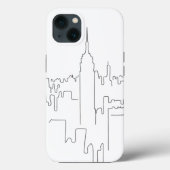 Minimale lijn New York City Case-Mate iPhone Case (Achterkant)