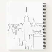 Minimale lijn New York City Notitieboek (Achterkant)