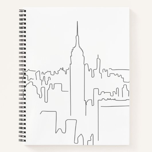 Minimale lijn New York City Notitieboek (Voorkant)