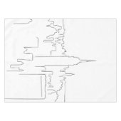 Minimale lijn New York City Tafelkleed (Voorkant (Horizontaal))