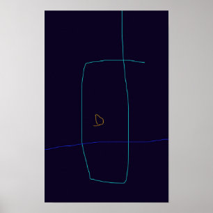 Minimale lijnen poster