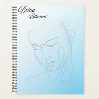 Minimale Lijnkunst Gezicht Planner