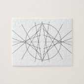 Minimale lijnkunst - zwart-wit legpuzzel (Horizontaal)