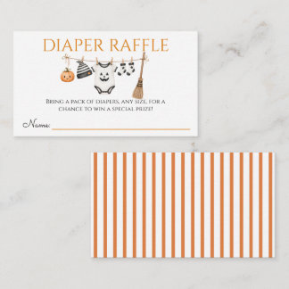 Minimale Little Boo Halloween Baby Shower Informatiekaartje