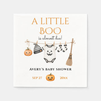 Minimale Little Boo Halloween Baby Shower Servet
