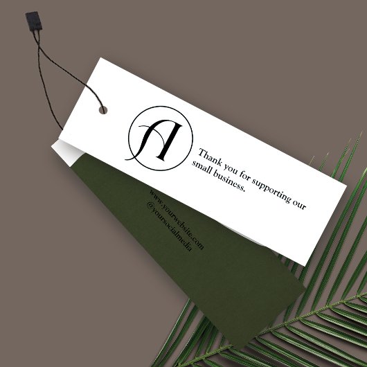 Minimale Logo Business Hang Label Card Mini Visitekaartjes