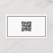 Minimale Logo-kwaliteitscode voor zwart-wit Lijst Visitekaartje (Achterkant)