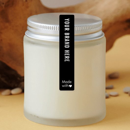 Minimale Logo Tamper Proof Skinny Waterproof Label