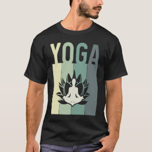 Minimale lotusventilator met Yoga T-shirt