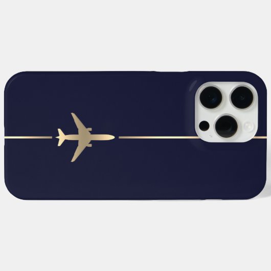 Minimale luchtvaart Case-Mate iPhone case (Achterkant (horizontaal))