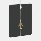 Minimale luchtvaart metalen ornament (Voorkant Rechts)