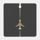 Minimale luchtvaart metalen ornament (Achterkant)