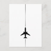 Minimale luchtvaartpostkaart aankondigingskaart (Voorkant)