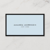 Minimale Luxale Boutique Black/Blue Visitekaartje (Voorkant)