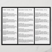 Minimale Luxale Boutique Black/White Brochure (Achterkant)