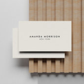 Minimale Luxalist Boutique Ivory Visitekaartje
