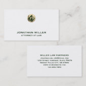 Minimale luxe advocaat visitekaartje (Voorkant / Achterkant)