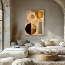 Minimale luxe Art Deco geometrische abstract beige