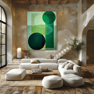 Minimale luxe Art Deco geometrische abstracte groe Poster