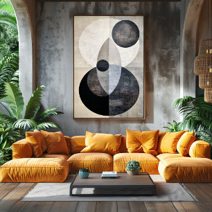 Minimale luxe Art Deco geometrische abstracte neut Poster
