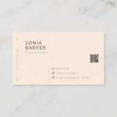 Minimale luxemburgprinter visitekaartje (Achterkant)