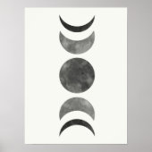 Minimale maanfasen poster (Voorkant)