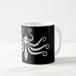 Minimale mariene stijl Minoan Octopus (noodsituati Koffiemok