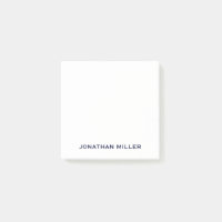 Minimale marine en witte monogram 3x3