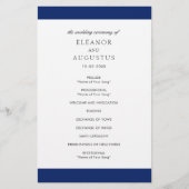 Minimale marineblauw-legant budget weddenschap pro flyer (Voorkant)