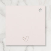 Minimale marinesluiting in zwart Script Typografie Bedankjes Labels (Achterkant)