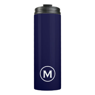 Minimale marinespoor White Monogram Thermosbeker