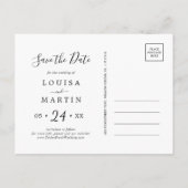 Minimale marinier met kleine kerst bespaar de datu feestdagenkaart (Achterkant)