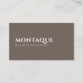 Minimale merknaam | One Syllable | Bruin Visitekaartje (Voorkant)