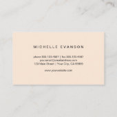 Minimale mestvacht visitekaartje (Achterkant)