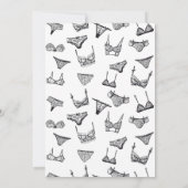 Minimale, met de hand getrokken waskleding, linger kaart (Achterkant)