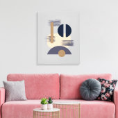 Minimale middelmatige monochromatische canvaskunst canvas afdruk (Insitu (Woonkamer))