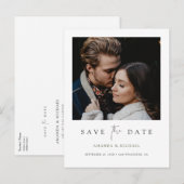 Minimale Moderne Aangepast foto opslaan Datum Aankondigingskaart (Voorkant / Achterkant)