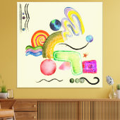 Minimale moderne Abstracte kunst Canvas Afdruk (Insitu (Woonkamer))