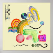 Minimale moderne Abstracte kunst Poster (Voorkant)