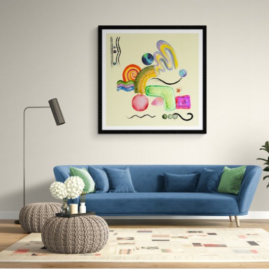 Minimale moderne Abstracte kunst Poster
