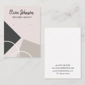 Minimale moderne Abstracte sieraden oorbel display Visitekaartje (Voorkant / Achterkant)