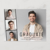 Minimale moderne Afstuderen voor fotogreep Aankondigingskaart (Voorkant)