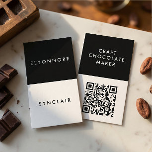 Minimale moderne ambachtelijke chocoladefabrikant visitekaartje