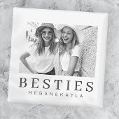 Minimale Moderne Best Friends BFF Foto Magneet