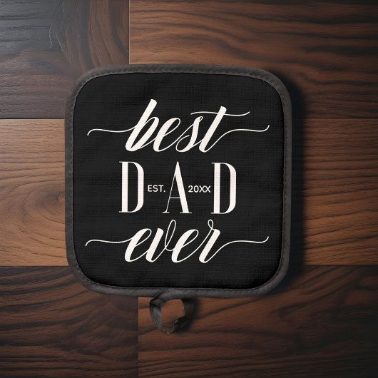 Minimale Moderne Beste Vaderdag van het Manuscript Ovenwant & Pannenlap Set