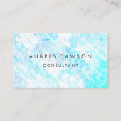 Minimale moderne, blauwe, witte grunge textuur visitekaartje (Voorkant)